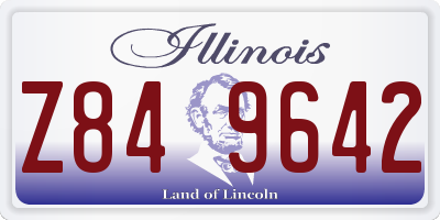 IL license plate Z849642