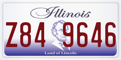 IL license plate Z849646