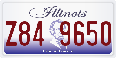 IL license plate Z849650