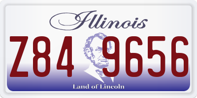 IL license plate Z849656