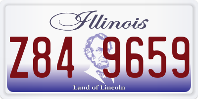 IL license plate Z849659
