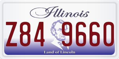 IL license plate Z849660