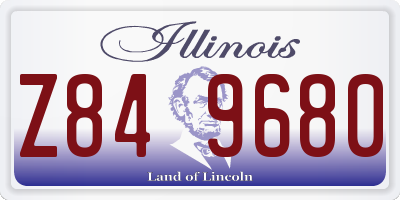 IL license plate Z849680