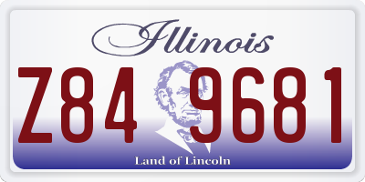 IL license plate Z849681