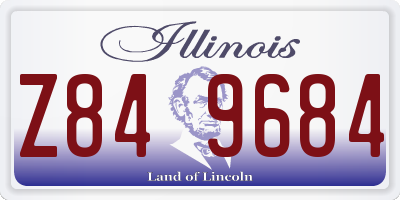 IL license plate Z849684