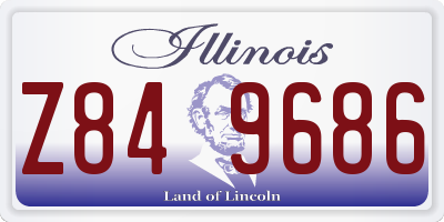 IL license plate Z849686