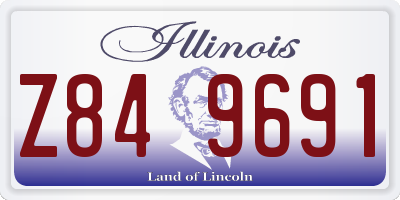 IL license plate Z849691