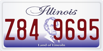 IL license plate Z849695