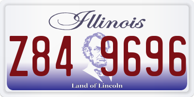 IL license plate Z849696