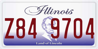 IL license plate Z849704