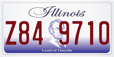IL license plate Z849710