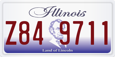 IL license plate Z849711