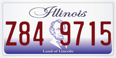 IL license plate Z849715