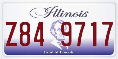 IL license plate Z849717