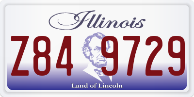 IL license plate Z849729