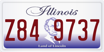 IL license plate Z849737