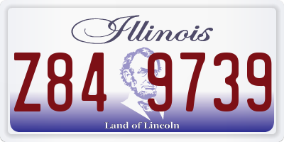 IL license plate Z849739