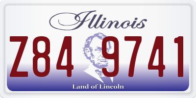 IL license plate Z849741