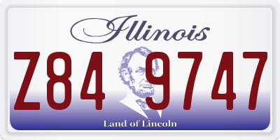 IL license plate Z849747