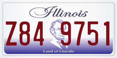 IL license plate Z849751