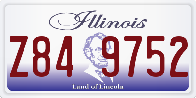 IL license plate Z849752