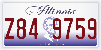 IL license plate Z849759