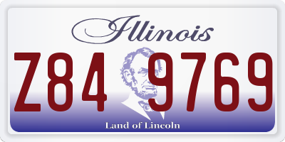 IL license plate Z849769