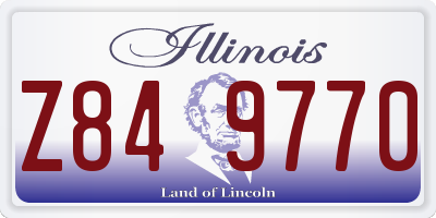 IL license plate Z849770