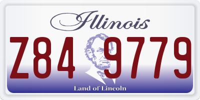 IL license plate Z849779