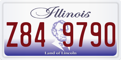 IL license plate Z849790