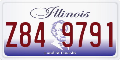 IL license plate Z849791