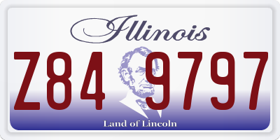 IL license plate Z849797