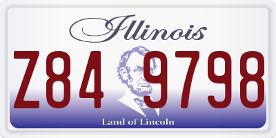 IL license plate Z849798