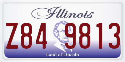 IL license plate Z849813