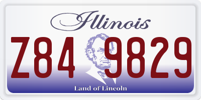 IL license plate Z849829