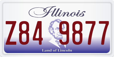 IL license plate Z849877
