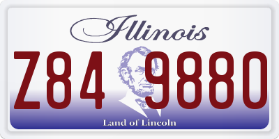 IL license plate Z849880