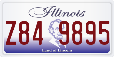 IL license plate Z849895