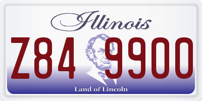 IL license plate Z849900