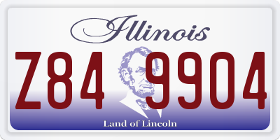 IL license plate Z849904