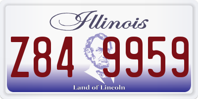 IL license plate Z849959
