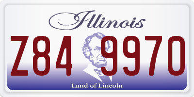 IL license plate Z849970