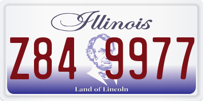 IL license plate Z849977