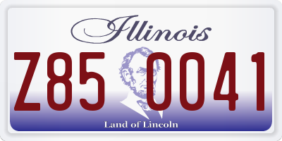 IL license plate Z850041