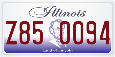 IL license plate Z850094
