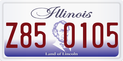 IL license plate Z850105