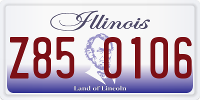 IL license plate Z850106