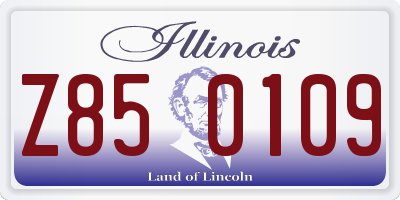 IL license plate Z850109
