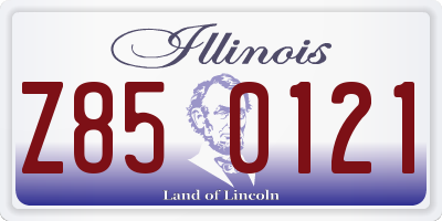IL license plate Z850121
