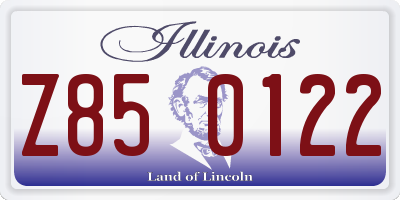 IL license plate Z850122